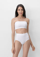 Nahtloses Bandeau-Top Dolcevita - Weiß - White | Oroblù