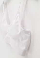 BH-Top mit Spaghettitr agern Dolcevita - Weiß - White | Oroblù