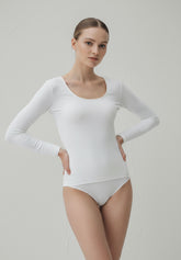 Maglia Manica Lunga Dolcevita - Bianco - White | Oroblù