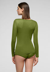 Langarmpullover aus Micromodal und perfektem Kaschmir - Botanic - Botanic | Oroblù