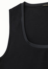 Top Spalla Larga in Cotone e Modal Perfect Line Cotton - Nero - Black | Oroblù