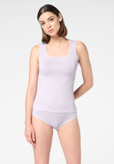 Top Spalla Larga in Micromodal e Cashmere Perfect Line Cashmere - Lilla 12 - Lilac 12 | Oroblù