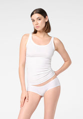 Culotte in Modal Elasticizzato Perfect Line Rib - Bianco - White | Oroblù