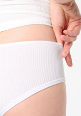 Culotte in Modal Elasticizzato Perfect Line Rib - Bianco - White | Oroblù