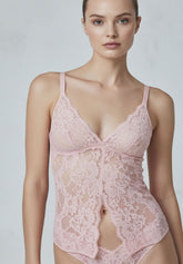 Top in Pizzo Elasticizzato Lacewear - Rosa Peonia - Peony | Oroblù