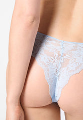 Stretch Lace Brazilian Briefs Lacewear - Light Blue - Baby blue | Oroblù